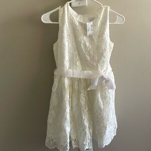 NWT ✨The Children’s Place size 16 girls “Simply White” Spring dress